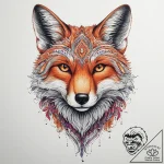 Tattoo sketch elegant fox, artistic tattoo sk… – tattoo sketch (№1756354533_0, 28.08.2025 04:15) — tattoovalue.net