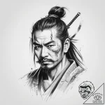 Tattoo sketch japanese samurai – tattoo sketch (№1756356916_0, 28.08.2025 04:55) — tattoovalue.net