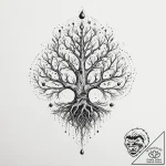 Tattoo sketch cosmic root, tattoo drawing out… – tattoo sketch (№1756358509_0, 28.08.2025 05:21) — tattoovalue.net