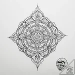 Tattoo sketch spiritual journey – tattoo sketch (№1756359110_0, 28.08.2025 05:31) — tattoovalue.net