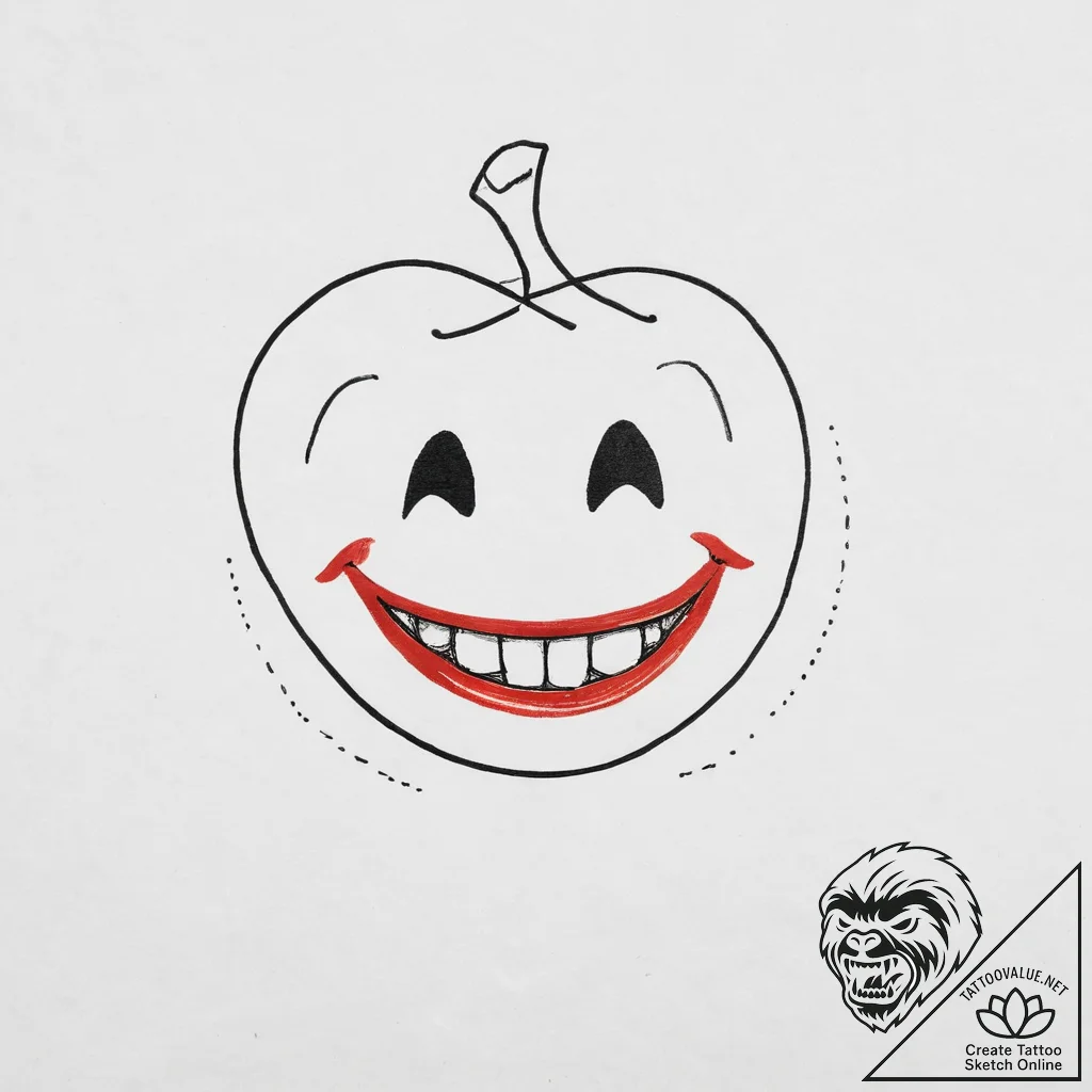 Tattoo sketch smile, tattoo drawing outline,... - tattoo sketch (№1756359506_0, 28.08.2025 05:38) — tattoovalue.net