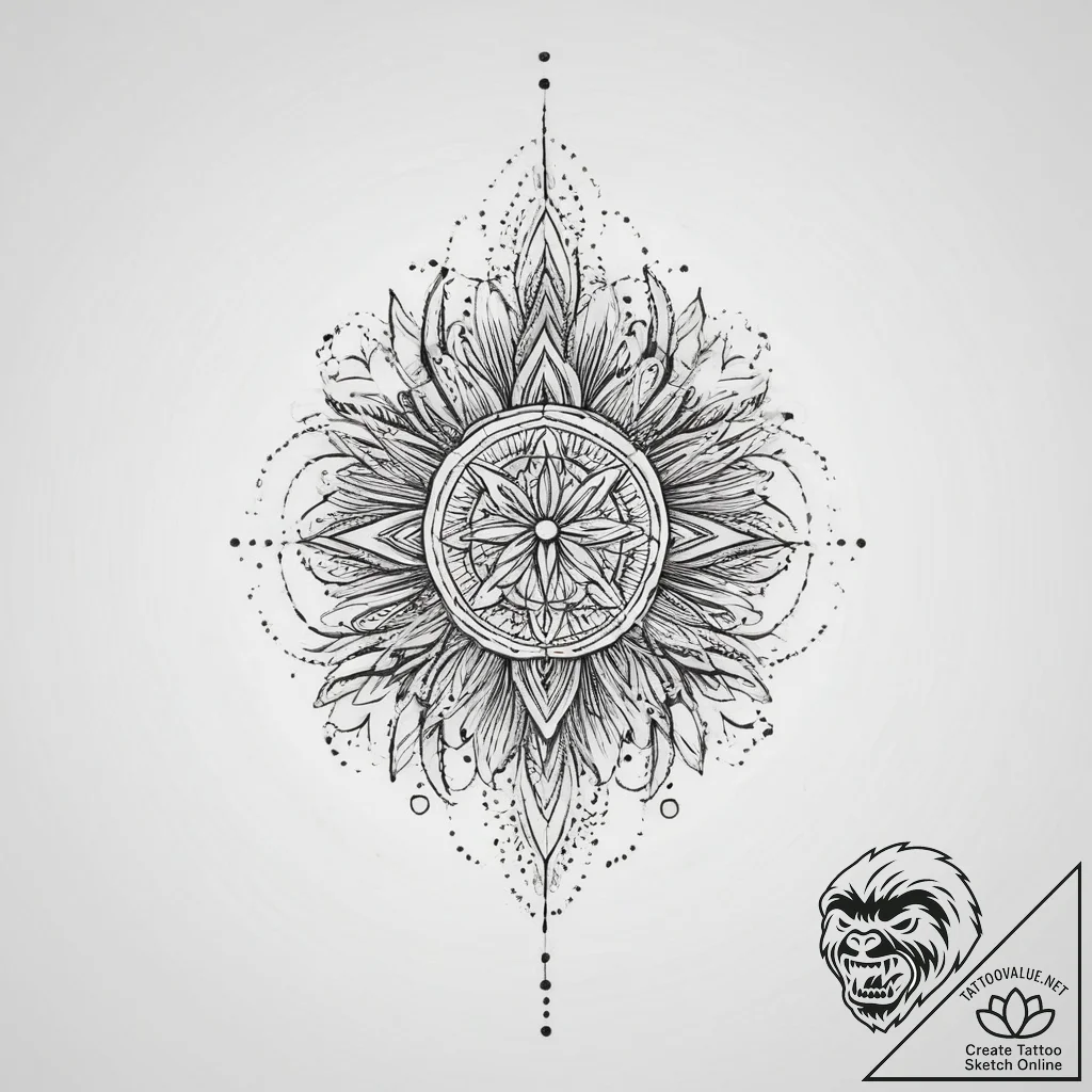 Tattoo sketch element, concept art for tattoo... - tattoo sketch (№1756359903_0, 28.08.2025 05:45) — tattoovalue.net