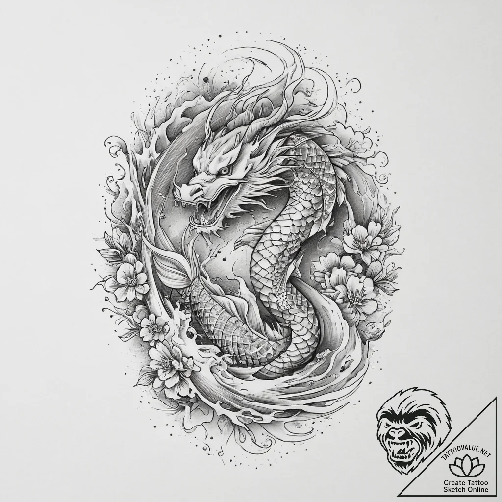 Tattoo sketch spiritual suffering, tattoo ske... - tattoo sketch (№1756360701_0, 28.08.2025 05:58) — tattoovalue.net