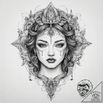 Tattoo sketch spiritual person, artistic tatt… – tattoo sketch (№1756360904_0, 28.08.2025 06:01) — tattoovalue.net