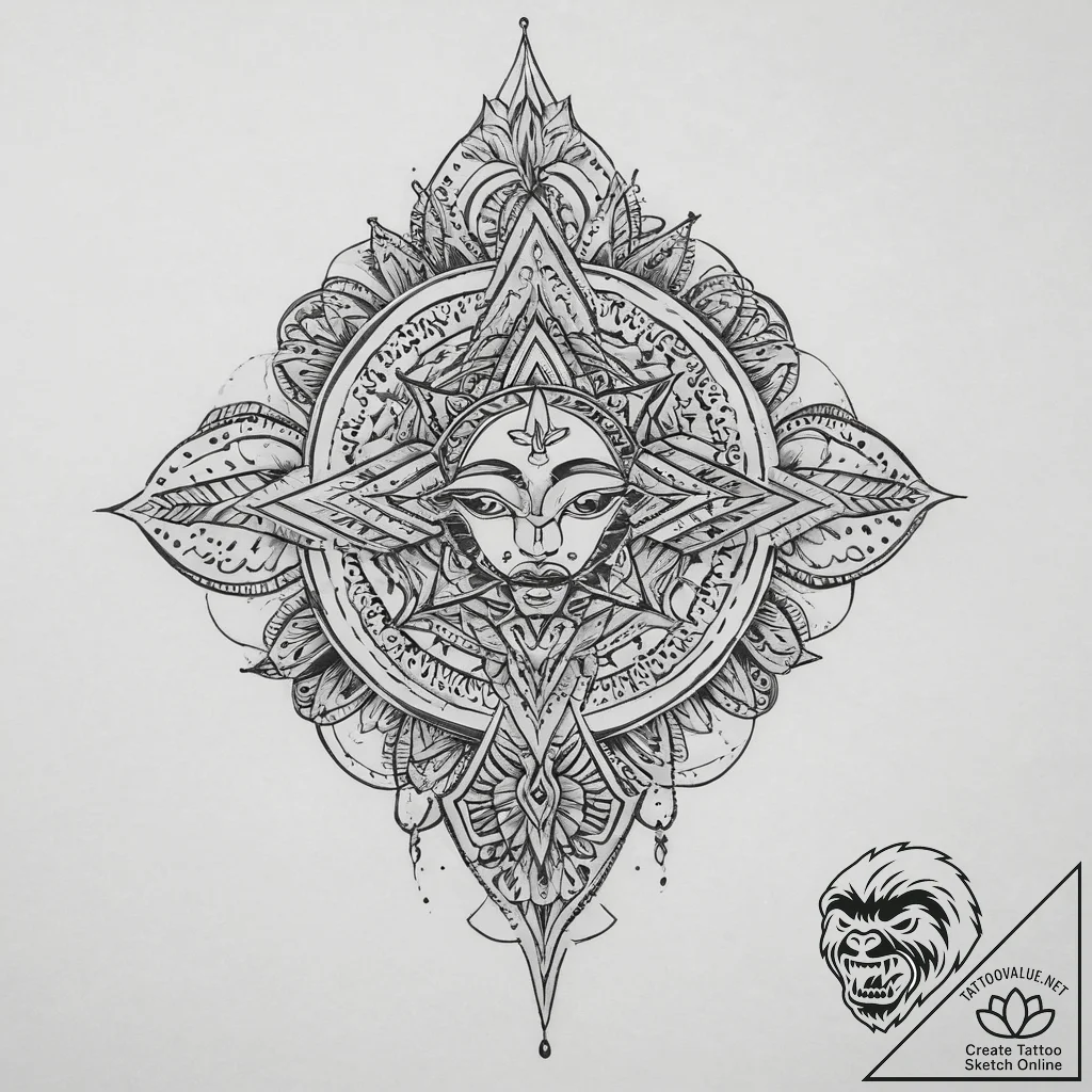 Tattoo sketch zulu pattern, tattoo flash shee... - tattoo sketch (№1756361509_0, 28.08.2025 06:11) — tattoovalue.net
