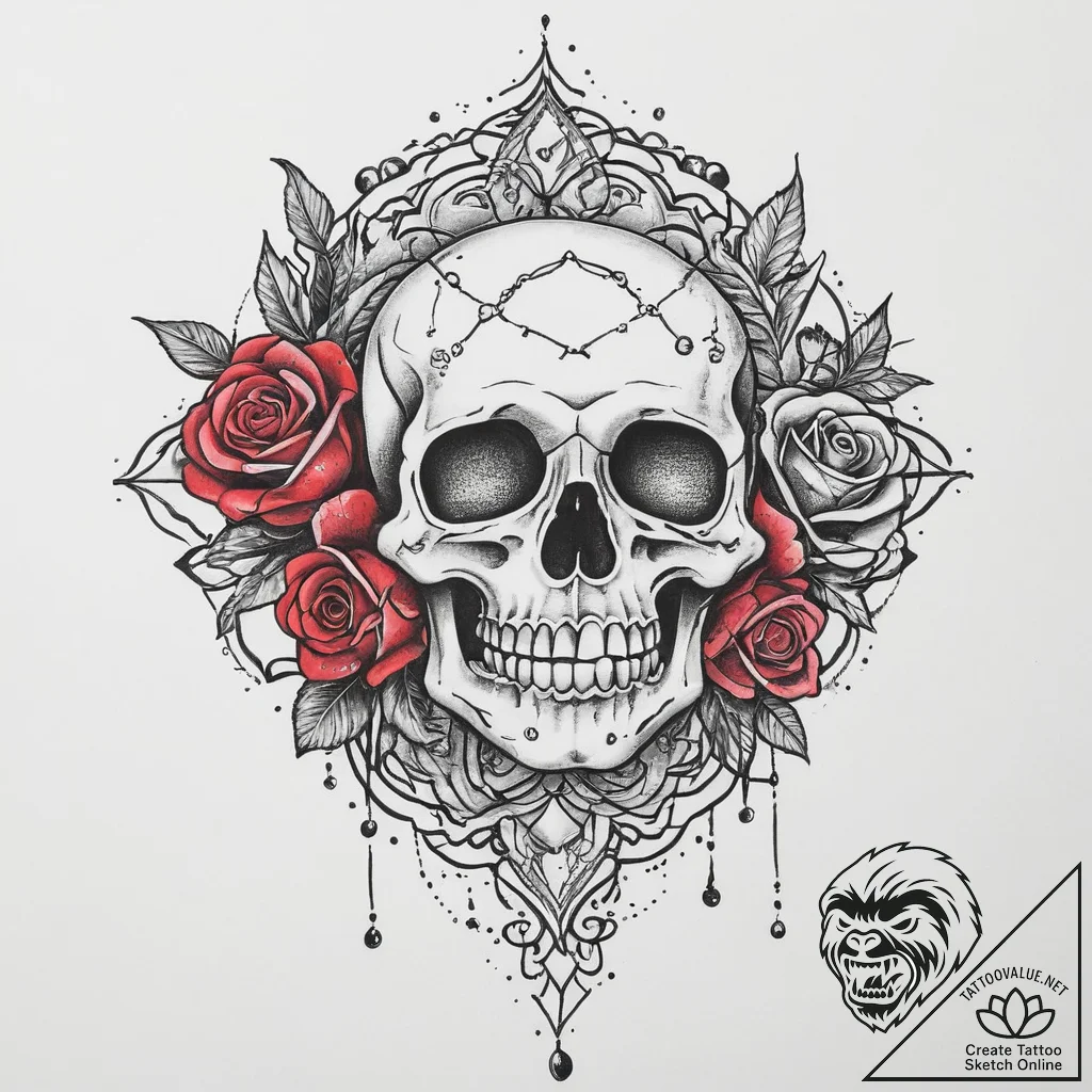 Tattoo sketch cosmic ground, ink illustration... - tattoo sketch (№1756361905_0, 28.08.2025 06:18) — tattoovalue.net