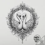 Tattoo sketch swan tattoo, ink illustration f… – tattoo sketch (№1756364084_0, 28.08.2025 06:54) — tattoovalue.net
