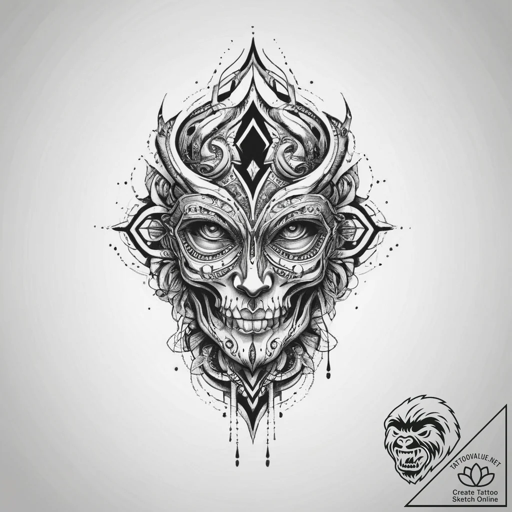 Tattoo sketch узор в виде кометы, concept art... - tattoo sketch (№1756365280_0, 28.08.2025 07:14) — tattoovalue.net