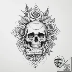 Tattoo sketch face, tattoo flash sheet design… – tattoo sketch (№1756365678_0, 28.08.2025 07:21) — tattoovalue.net