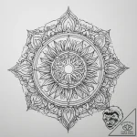 Tattoo sketch kolovrat (sun wheel) with a sun… – tattoo sketch (№1756366270_0, 28.08.2025 07:31) — tattoovalue.net