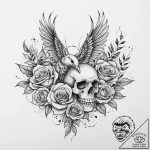 Tattoo sketch puns a cuckoo that says “i’m a… – tattoo sketch (№1756367667_0, 28.08.2025 07:54) — tattoovalue.net