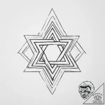 Tattoo sketch star of david with a quote – tattoo sketch (№1756374230_0, 28.08.2025 09:43) — tattoovalue.net