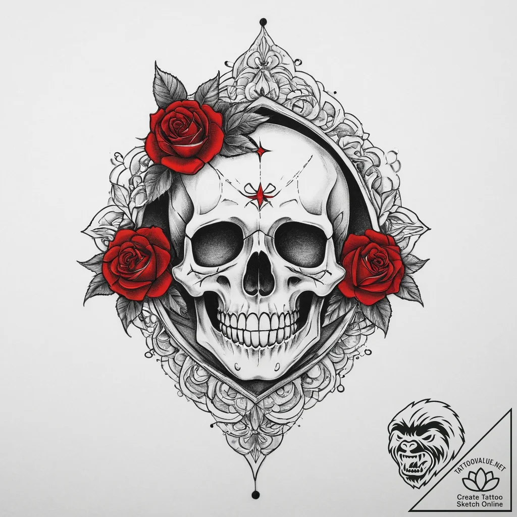 Tattoo sketch ruby, tattoo line art, on a cle... - tattoo sketch (№1756374823_0, 28.08.2025 09:53) — tattoovalue.net