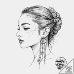 Tattoo sketch small earring tattoo, tattoo li… – tattoo sketch (№1756375022_0, 28.08.2025 09:57) — tattoovalue.net