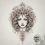 Tattoo sketch blessed way, tattoo line art, n… – tattoo sketch (№1756375417_0, 28.08.2025 10:03) — tattoovalue.net