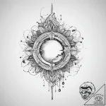 Tattoo sketch cosmic source, ink illustration… – tattoo sketch (№1756375619_0, 28.08.2025 10:06) — tattoovalue.net
