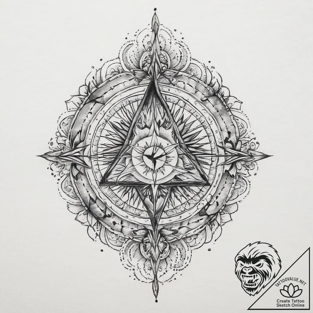 Tattoo sketch magical incantation, ink illust... - tattoo sketch (№1756376820_0, 28.08.2025 10:27) — tattoovalue.net