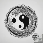 Tattoo sketch yin yang with dragon, artistic… – tattoo sketch (№1756377805_0, 28.08.2025 10:43) — tattoovalue.net