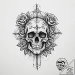 Tattoo sketch cosmic presence, concept art fo… – tattoo sketch (№1756378206_0, 28.08.2025 10:50) — tattoovalue.net