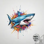 Tattoo sketch tribal акула, concept art for t… – tattoo sketch (№1756378807_0, 28.08.2025 11:00) — tattoovalue.net