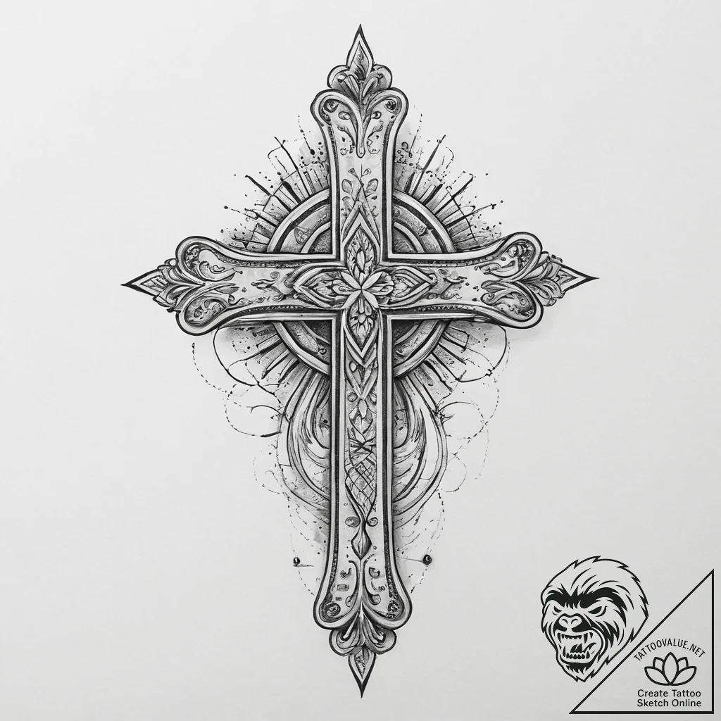 Tattoo sketch sky, tattoo sketch design, sket... - tattoo sketch (№1756381998_0, 28.08.2025 11:53) — tattoovalue.net