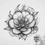 Tattoo sketch onion flower, ink illustration… – tattoo sketch (№1756382599_0, 28.08.2025 12:03) — tattoovalue.net