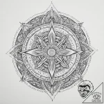Tattoo sketch divine sphere, ink illustration… – tattoo sketch (№1756383592_0, 28.08.2025 12:19) — tattoovalue.net