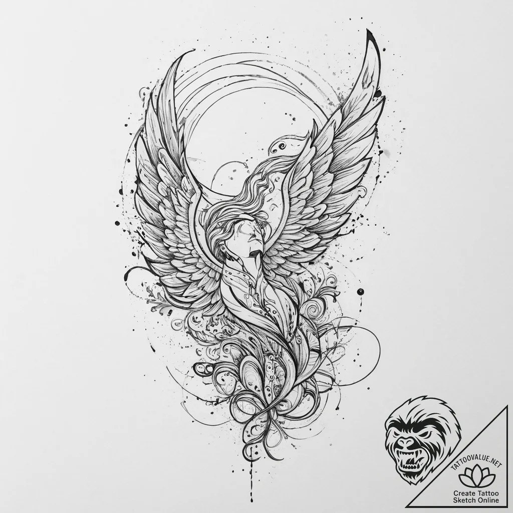 Tattoo sketch узор в виде сирены, ink illustr... - tattoo sketch (№1756385780_0, 28.08.2025 12:56) — tattoovalue.net