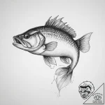 Tattoo sketch walleye – tattoo sketch (№1756386777_0, 28.08.2025 13:12) — tattoovalue.net