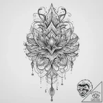 Tattoo sketch hands with a brush, ink illustr… – tattoo sketch (№1756388172_0, 28.08.2025 13:36) — tattoovalue.net