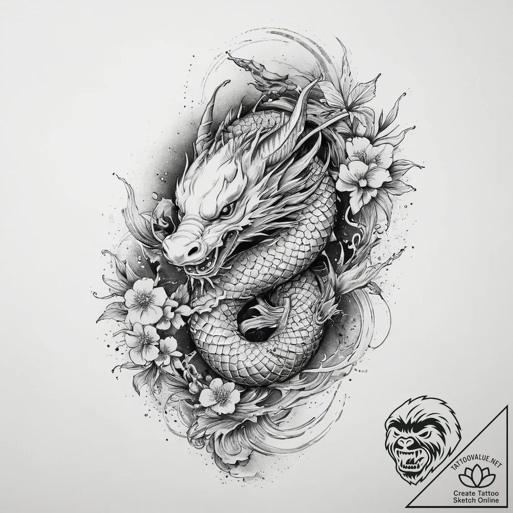 Tattoo sketch arm, concept art for tattoo, bl... - tattoo sketch (№1756391349_0, 28.08.2025 14:29) — tattoovalue.net