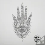 Tattoo sketch hands with a pencil, tattoo lin… – tattoo sketch (№1756392141_0, 28.08.2025 14:42) — tattoovalue.net