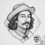 Tattoo sketch samuel de champlain with a map,… – tattoo sketch (№1756392972_0, 28.08.2025 14:56) — tattoovalue.net