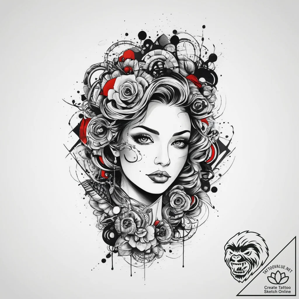 Tattoo sketch steel, tattoo flash sheet desig... - tattoo sketch (№1756393965_0, 28.08.2025 15:12) — tattoovalue.net