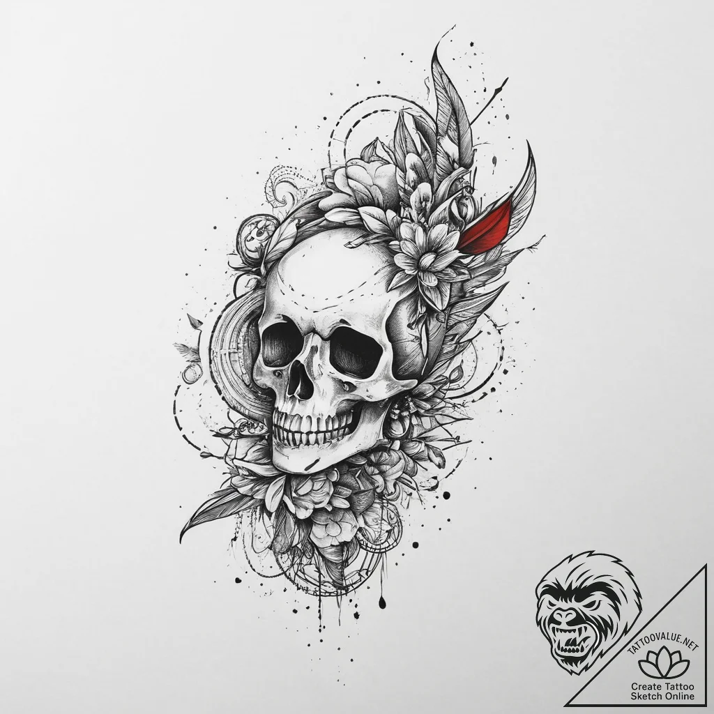 Tattoo sketch beginning, tattoo flash sheet d... - tattoo sketch (№1756394983_0, 28.08.2025 15:29) — tattoovalue.net
