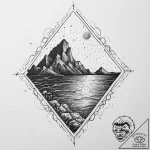 Tattoo sketch holy ocean, ink illustration fo… – tattoo sketch (№1756395977_0, 28.08.2025 15:46) — tattoovalue.net