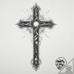 Tattoo sketch cosmic myth, tattoo line art, v… – tattoo sketch (№1756399388_0, 28.08.2025 16:43) — tattoovalue.net