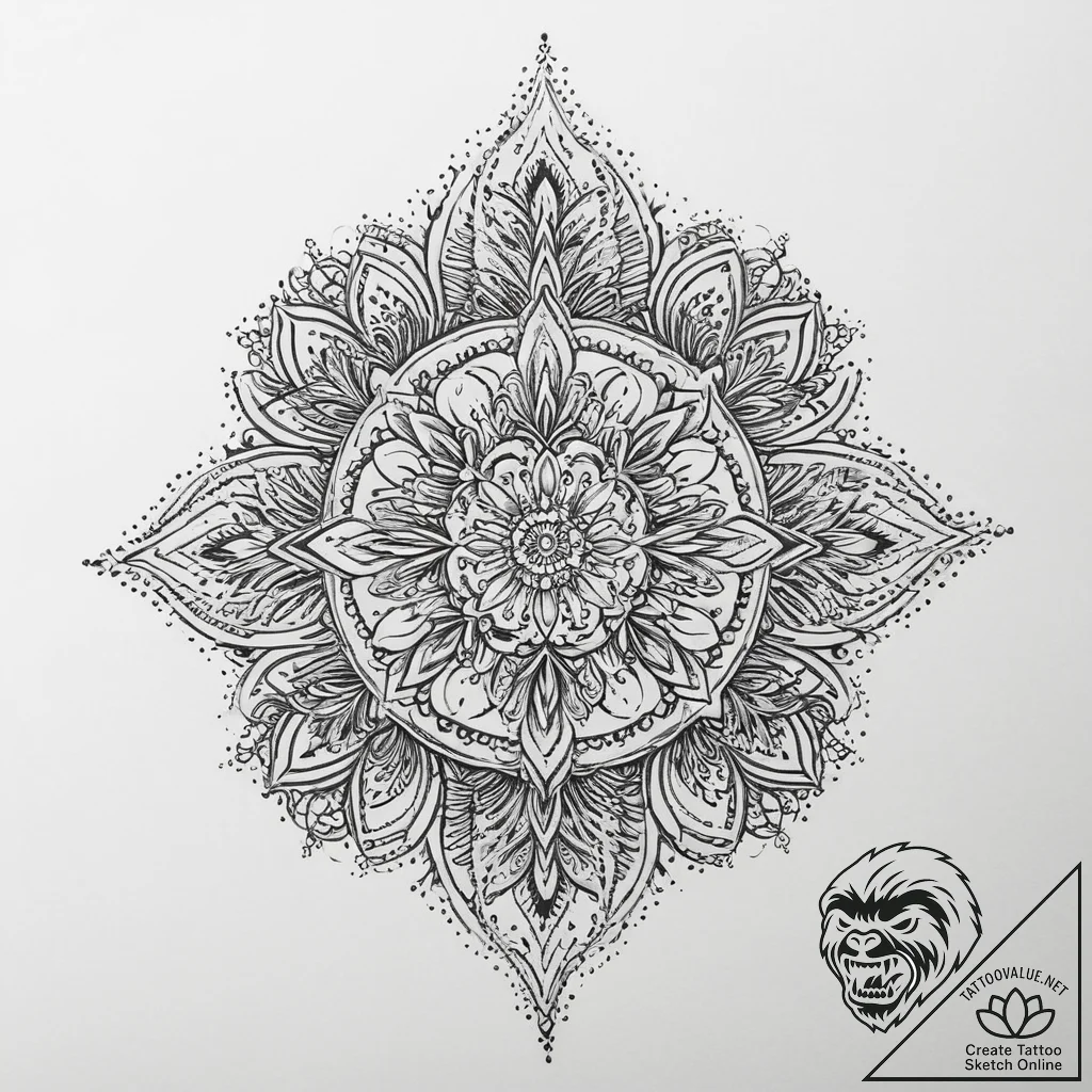 Tattoo sketch holy beginning, artistic tattoo... - tattoo sketch (№1756401811_0, 28.08.2025 17:23) — tattoovalue.net