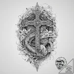 Tattoo sketch celtic cross, ink illustration… – tattoo sketch (№1756402801_0, 28.08.2025 17:40) — tattoovalue.net