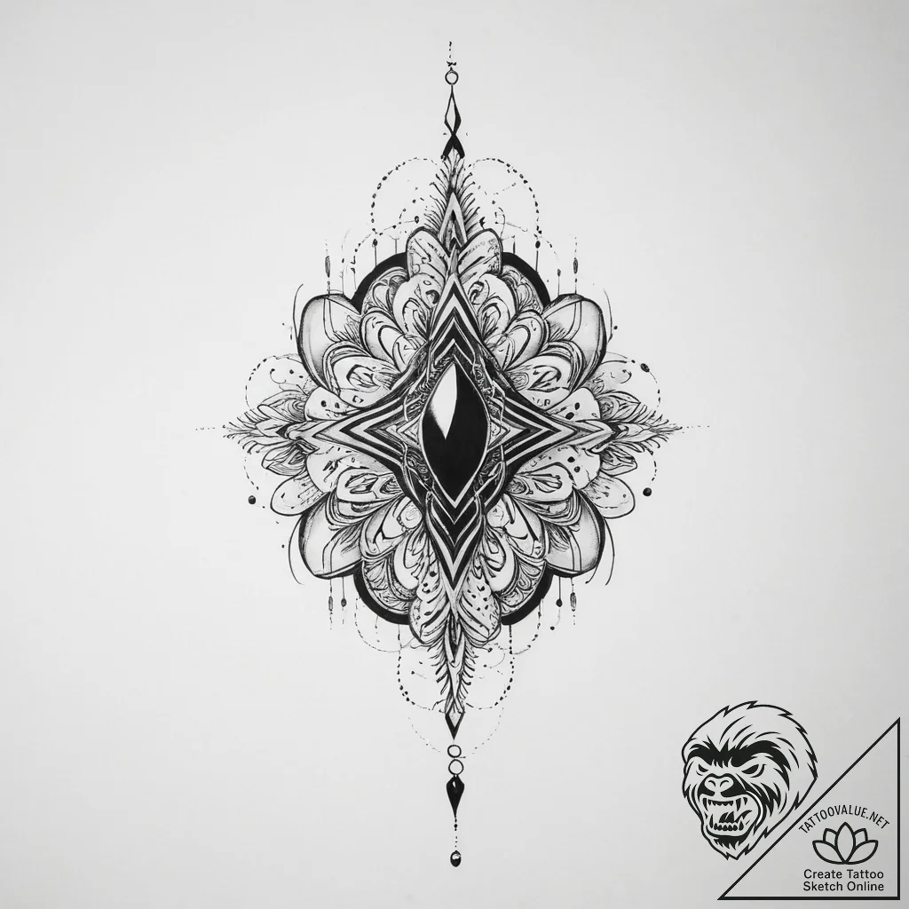 Tattoo sketch onyx - tattoo sketch (№1756404813_0, 28.08.2025 18:13) — tattoovalue.net