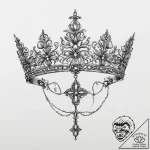 Tattoo sketch tiara tattoo, tattoo drawing ou… – tattoo sketch (№1756405021_0, 28.08.2025 18:17) — tattoovalue.net