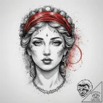 Tattoo sketch roman goddess juno, tattoo draw… – tattoo sketch (№1756405224_0, 28.08.2025 18:20) — tattoovalue.net