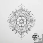 Tattoo sketch cosmic self – tattoo sketch (№1756410425_0, 28.08.2025 19:47) — tattoovalue.net