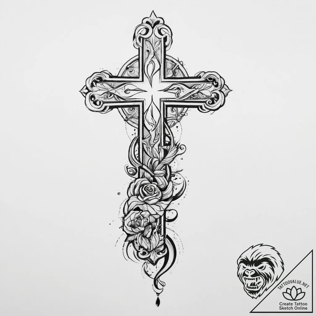 Tattoo sketch hands with a scroll, artistic t... - tattoo sketch (№1756411224_0, 28.08.2025 20:00) — tattoovalue.net