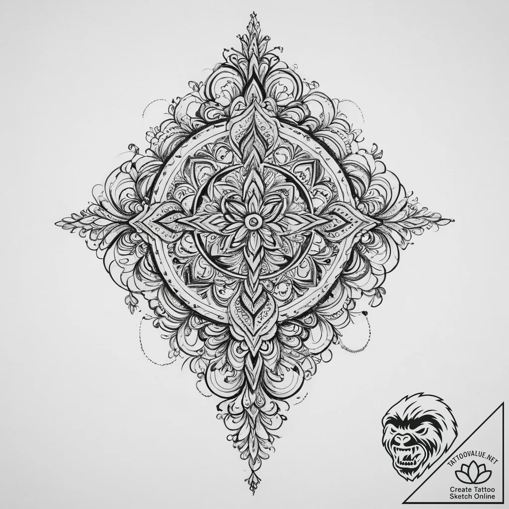 Tattoo sketch divine master, tattoo sketch de... - tattoo sketch (№1756413414_0, 28.08.2025 20:36) — tattoovalue.net