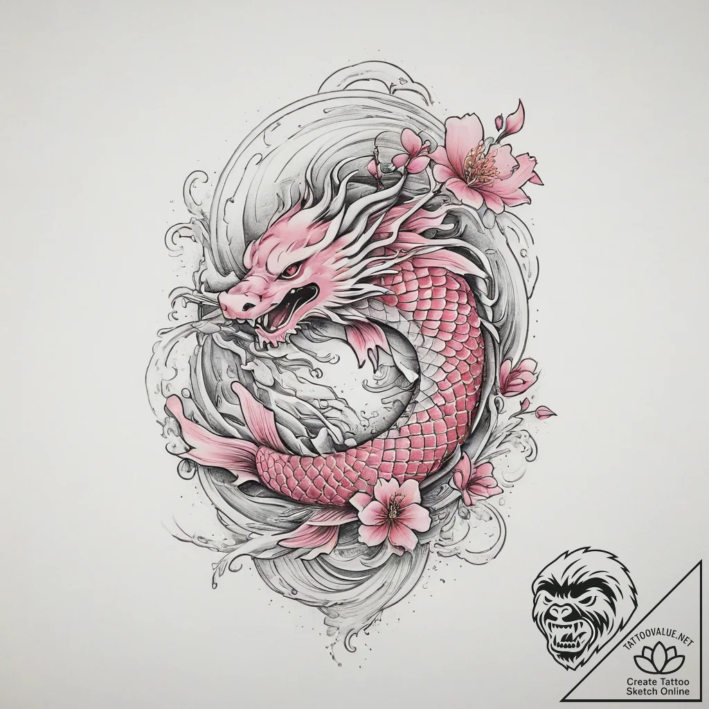 Tattoo sketch pink, tattoo sketch design, mut... - tattoo sketch (№1756416598_0, 28.08.2025 21:29) — tattoovalue.net