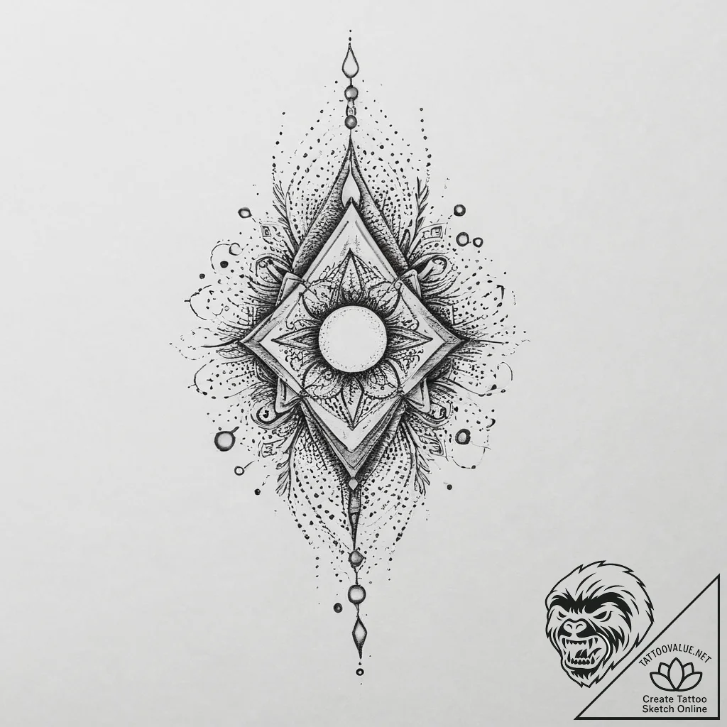 Tattoo sketch stone, ink illustration for tat... - tattoo sketch (№1756421158_0, 28.08.2025 22:45) — tattoovalue.net