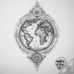 Tattoo sketch sacred earth – tattoo sketch (№1756421552_0, 28.08.2025 22:52) — tattoovalue.net
