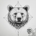 Tattoo sketch geometric медведь, artistic tat… – tattoo sketch (№1756422542_0, 28.08.2025 23:09) — tattoovalue.net