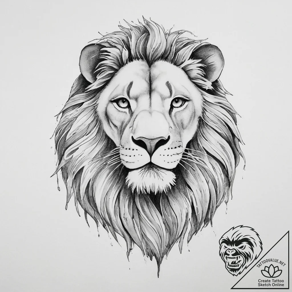 Tattoo sketch the lion king simba and mufasa - tattoo sketch (№1756423539_0, 28.08.2025 23:25) — tattoovalue.net